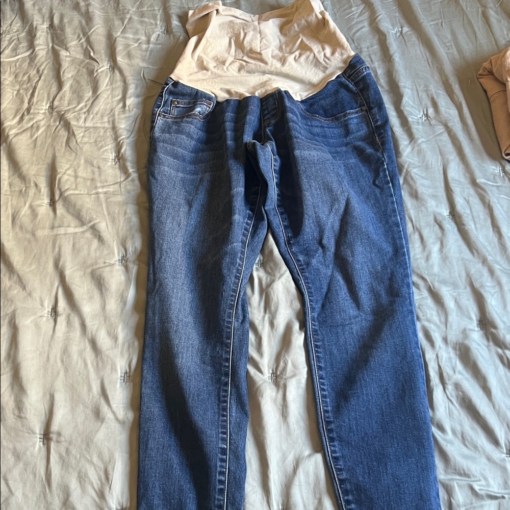 Classic Blue Women's Maternity Jeans